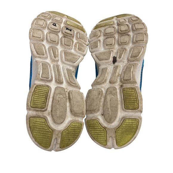 Nike 525754 Women's  Size 7.5 Blue  Neon Green Running Shoes - Picture 7 of 8